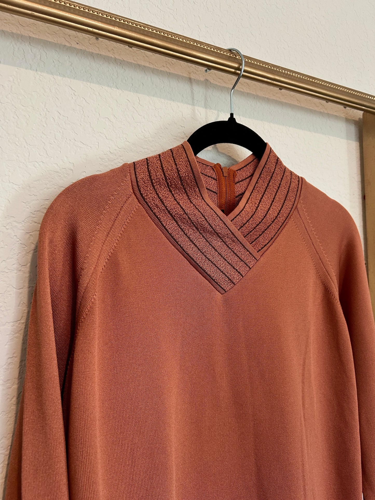 Givenchy Sport Burnt Orange High Neck Knit Long Sleeve (S-L)