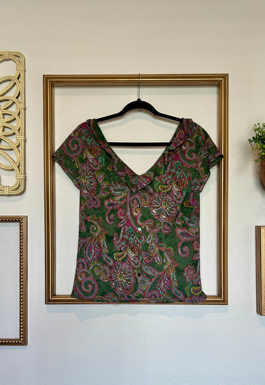 Nine & Co by Ninewest Green Blouse (M/L)