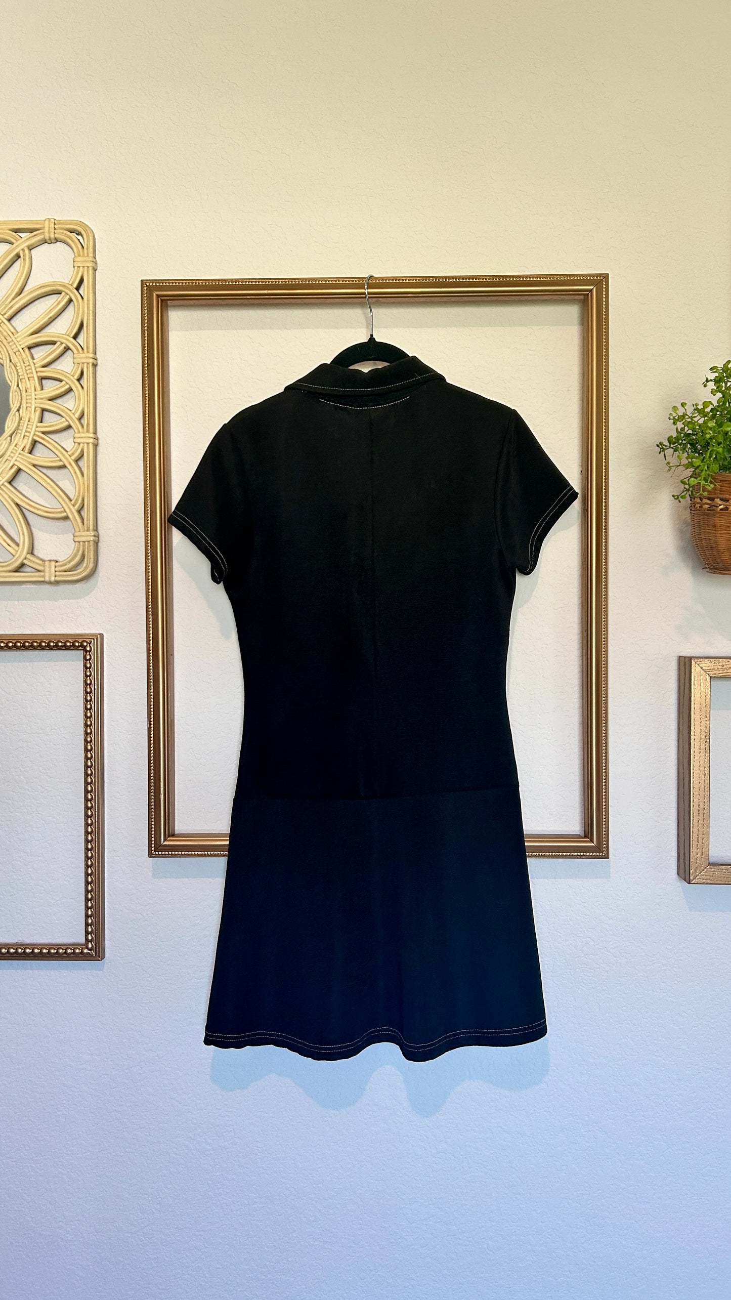 City Sites Zip Up Belted Dress (XS-M)