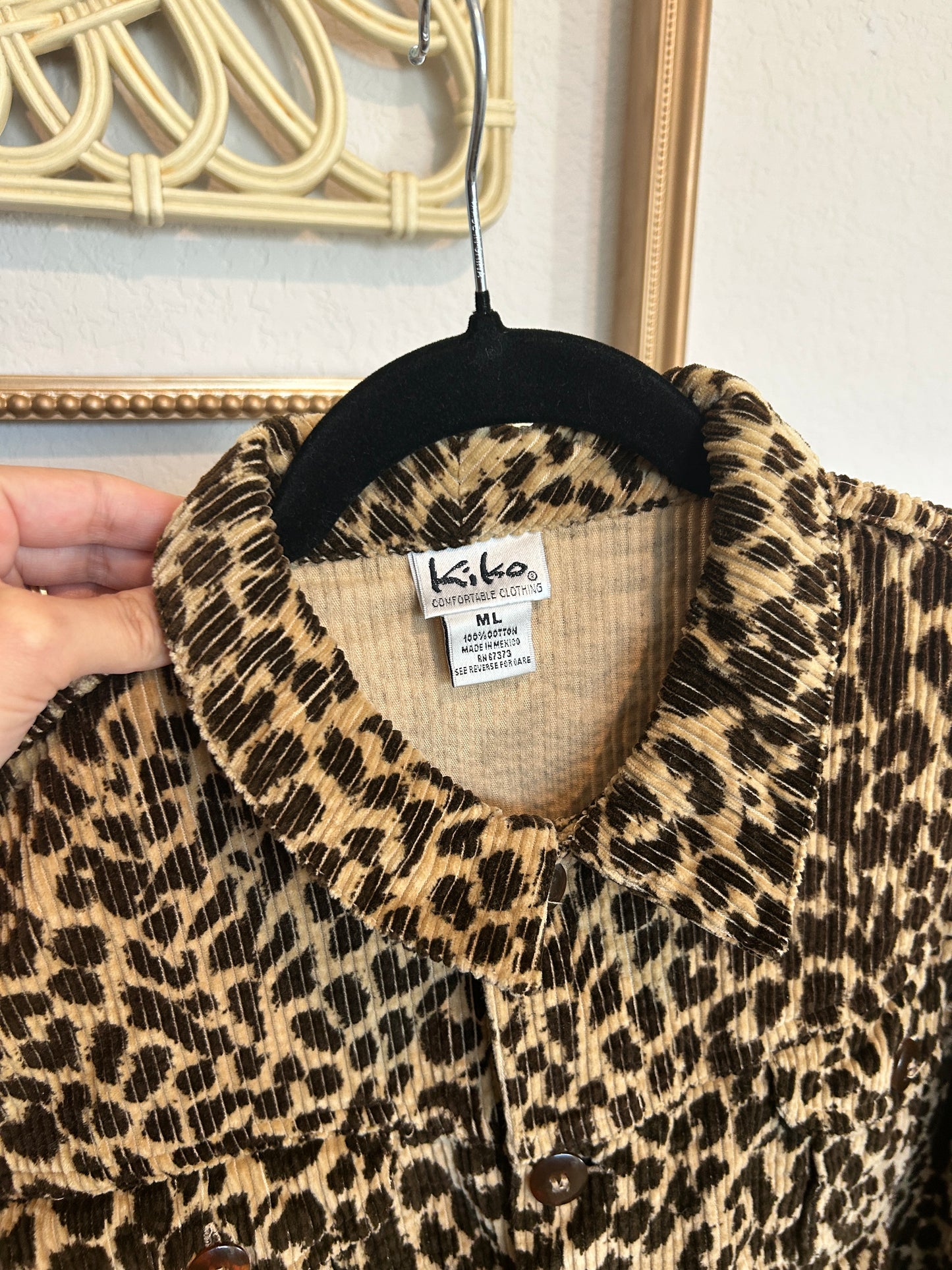 Kiko Cheetah Cropped Cheetah Jacket (M-XL)