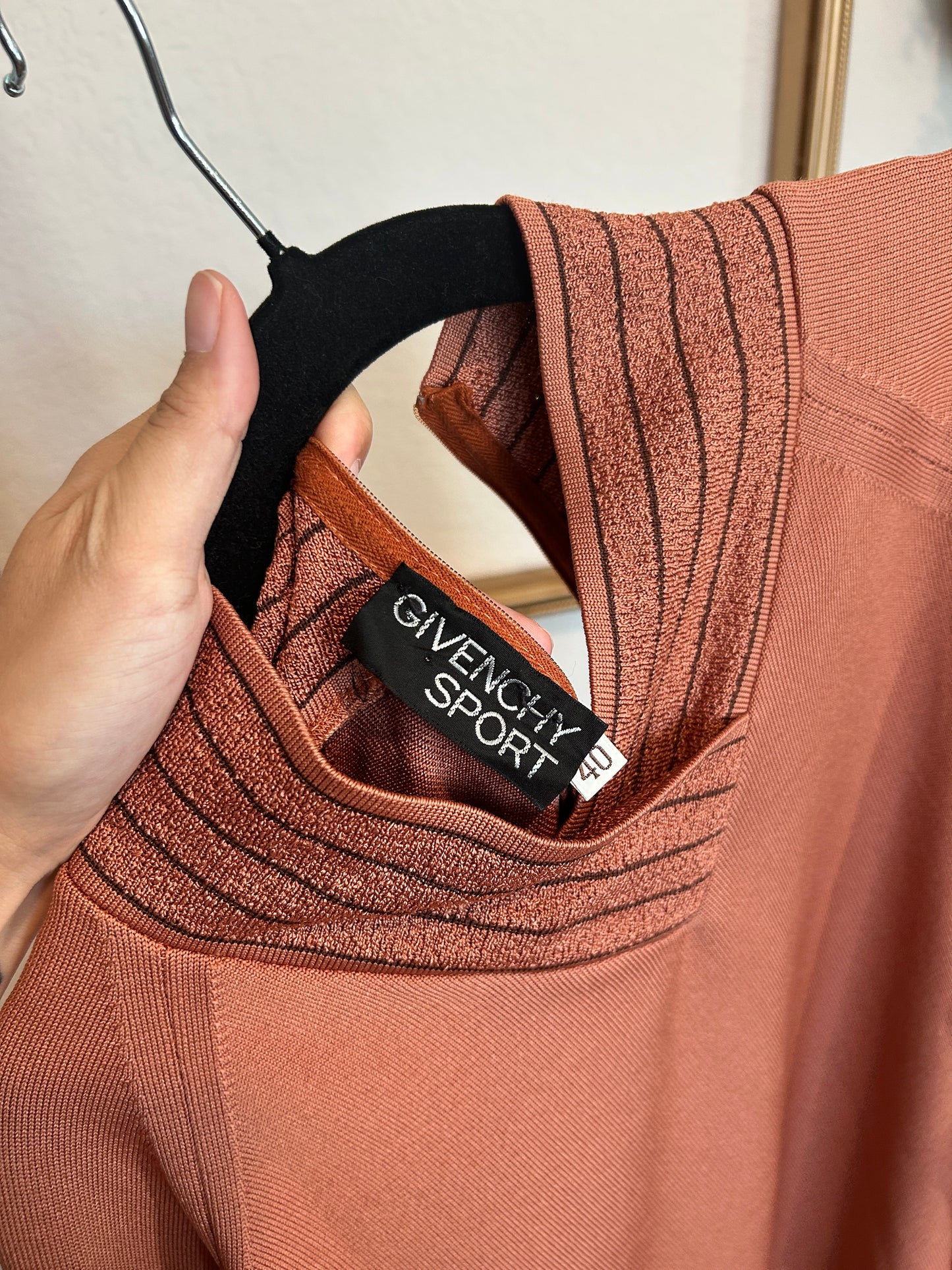 Givenchy Sport Burnt Orange High Neck Knit Long Sleeve (S-L)