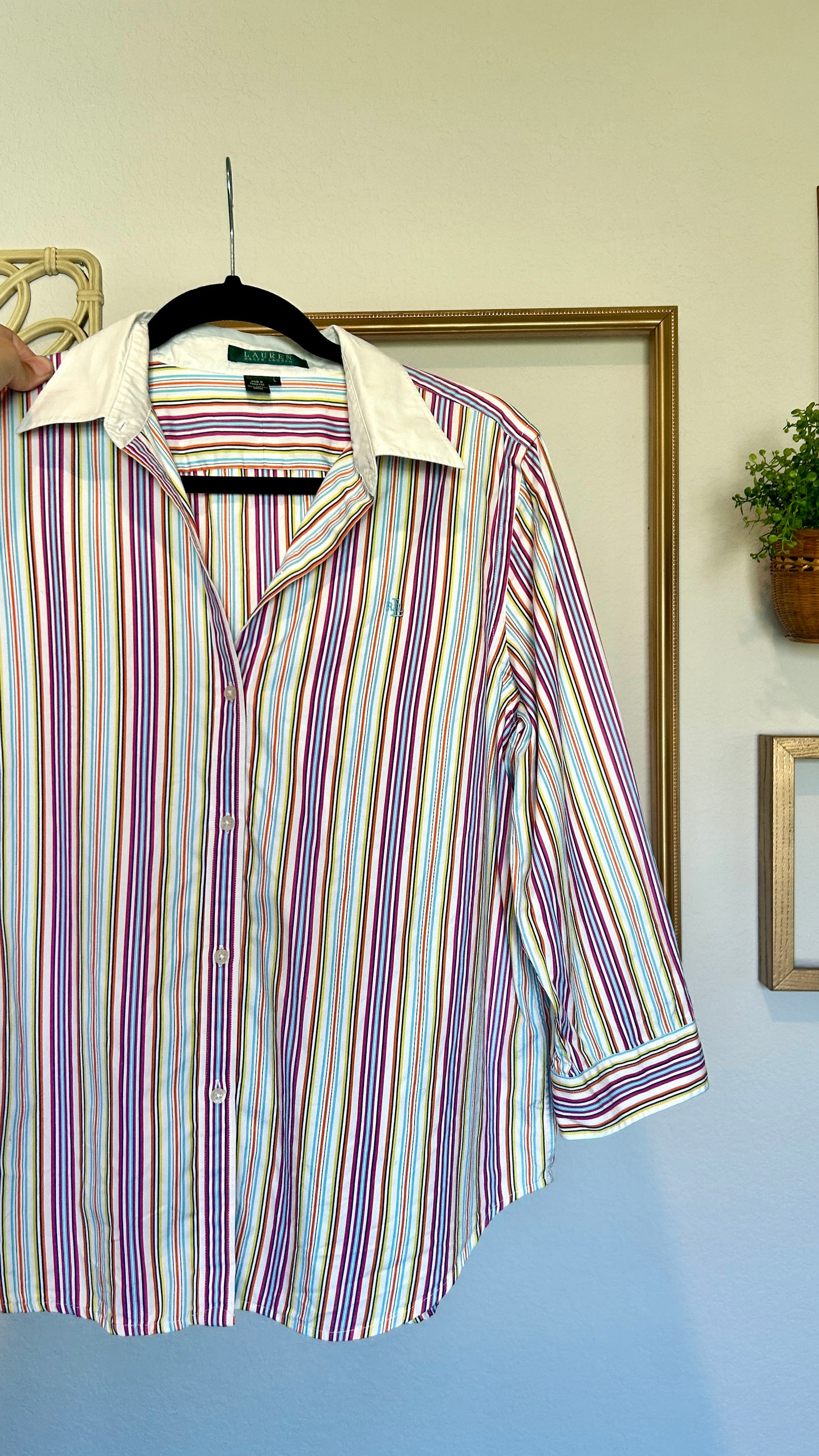 Ralph Lauren Striped Button Up (M-XL)