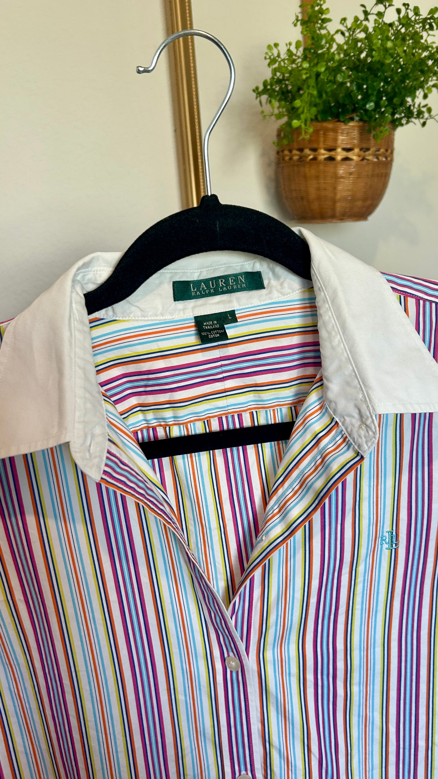 Ralph Lauren Striped Button Up (M-XL)