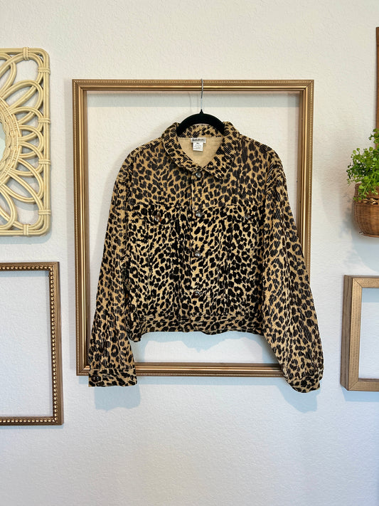 Kiko Cheetah Cropped Cheetah Jacket (M-XL)